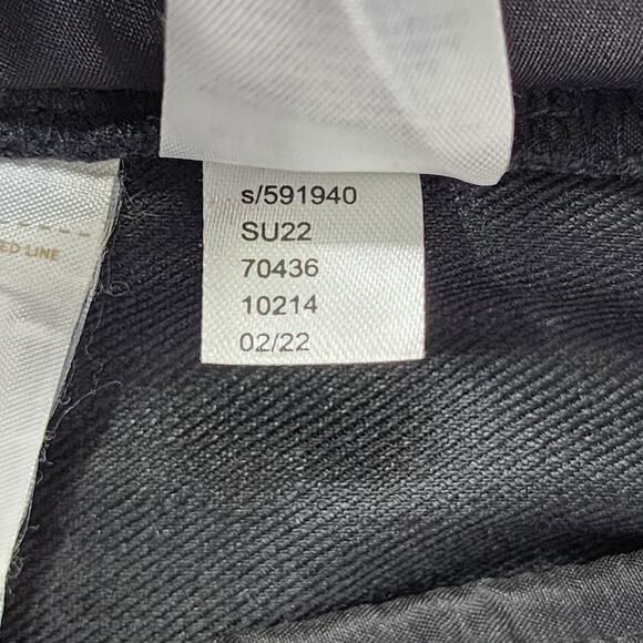 Ann Taylor Pants Women 4P PETITE Black Linen Blend High Rise Cuffed Ankle Preppy - Picture 5 of 10